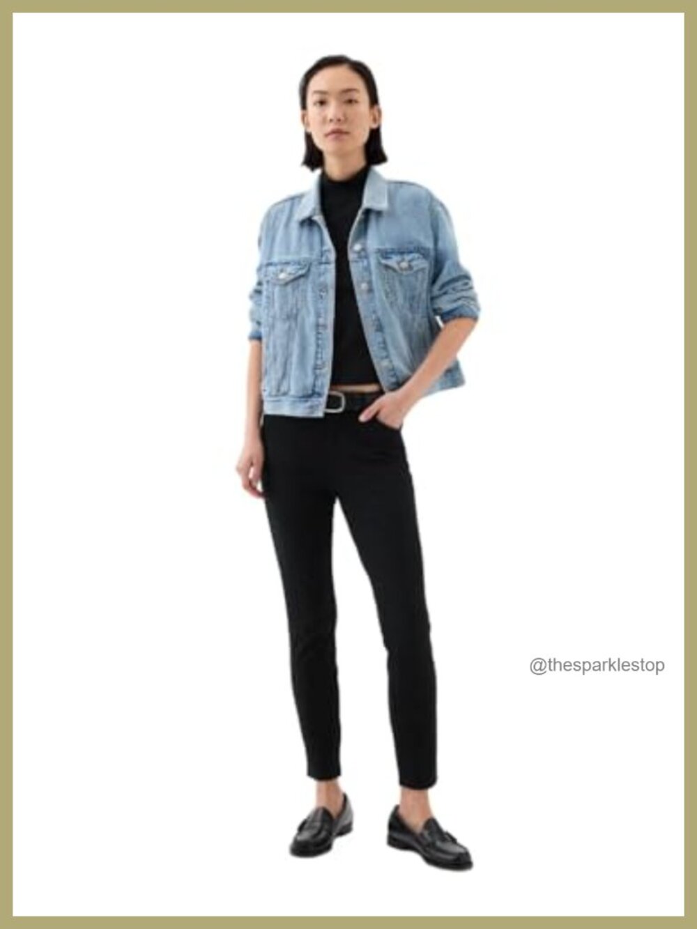 Skinny Ankle Bi-Stretch Mid Rise Casual Pants